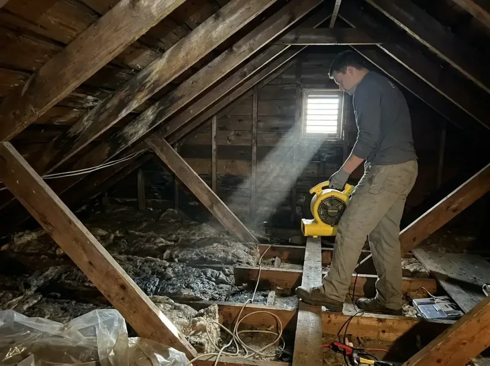 attic-water-damage-drying-proc-007 — frequently asked questions, Emergency Water Extraction & 24/7 Flood Response in Monona,…